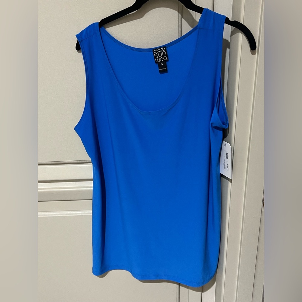 New! Clara sun woo tank top Blue Women's Top XL
